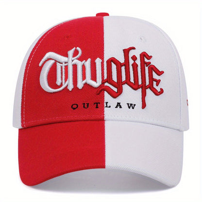 Two-piece "one hat and one decorative necklace" combination, new youth hip-hop baseball cap, exquisite embroidery adjustable lightweight and breathable travel, travel, size, and holiday gifts best choicesuitable for men and w