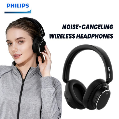 Philips Wireless Bluetooth Headphones, ANC Hybrid Active Noise Cancelling Headphones, Over-Ear Wireless Headphones, Wireless On-Ear Bluetooth Headphones, HiFi Stereo with Microphone, ANC Active Noise Cancelling Headphones, Fo
