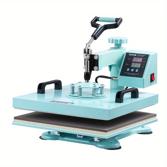 Heat Press Machine 15x15 in 5 in 1 with 30oz Tumbler Press TShirts Green