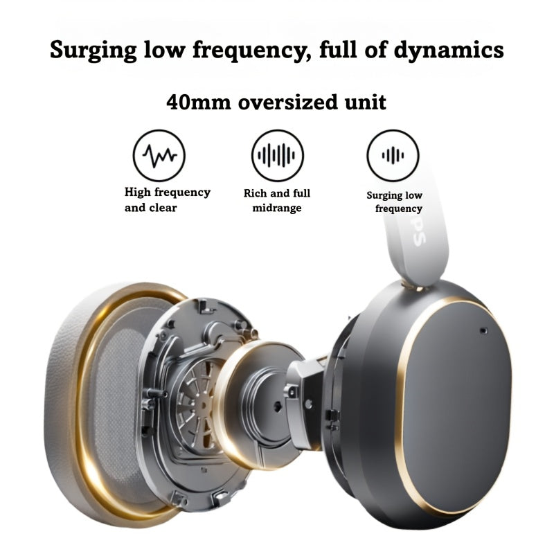 [ANC Wireless Headphones] Philips Wireless Bluetooth Headphones with ANC Hybrid Active Noise Cancelling | Over-Ear HiFi Surround Sound, 80 Hours Playtime, Five ENC Noise Cancelling, for iPhone and Android