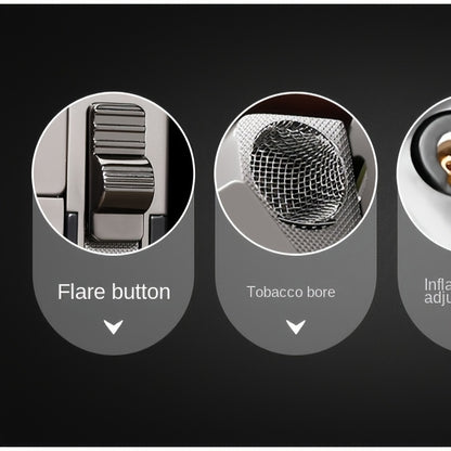 JOBON Butane Lighter, Jet  Flame, Comes with A Premium Gift Box And Adjustable Buttons, Suitable for Christmas, Holidays, Birthdays, Outdoor Picnics, Kitchens, And Men's Essential Lightweight Grip (without Butane Inflation)