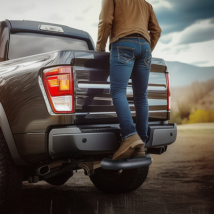 VEVOR Hitch Step for 2" Receiver Universal Trailer Tow Rear Bumper Guard Steel Arrow/elbow type