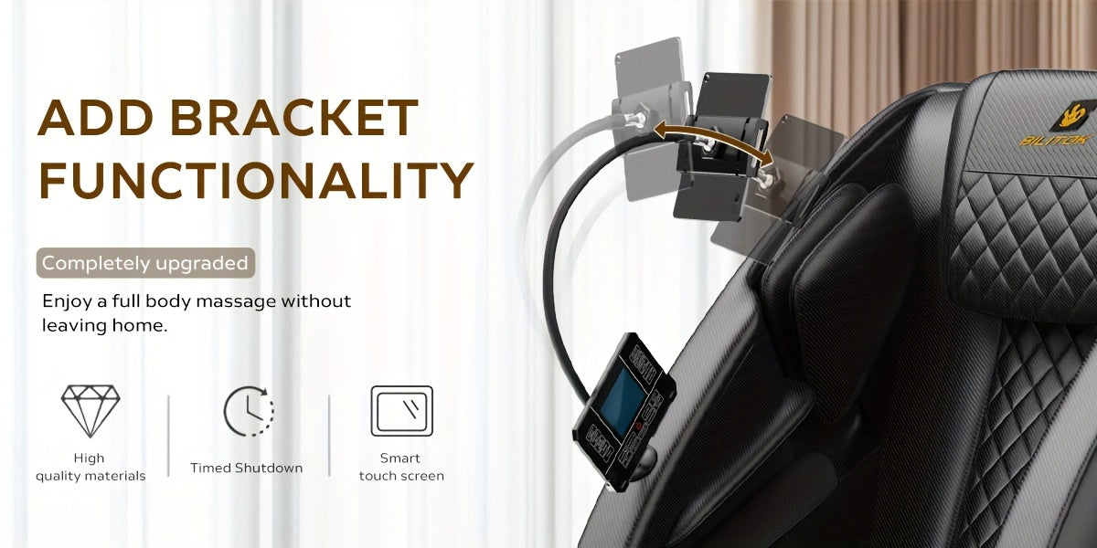 BILITOK Massage Recliner Chair Zero Gravity Full Body, Recliner Chair with Foot Massage, Air Bags, Heats, Speaker, Massage Chair for My Older Placed,  Adjustable Reclining Chair, Luxury Massage Seating, Highquality Upholstery