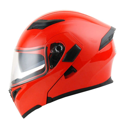 MOTORCYCLE MODULAR FULL FACE HELMET FLIP UP DUAL VISOR HELMET