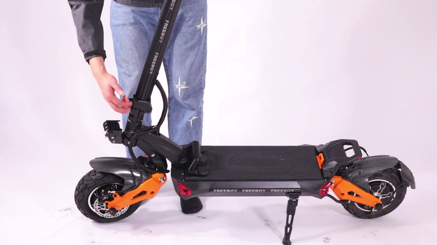 Adult Electric Scooter with 60V 30Ah Battery & 50-55 Mile Range - Heavy-Duty 397 Off-Road All-Terrain Commuter, One-Button Folding System, Dual Suspension & Disc Brakes, Compatible with 100-240V AC Power ( Plug) - for long-ra