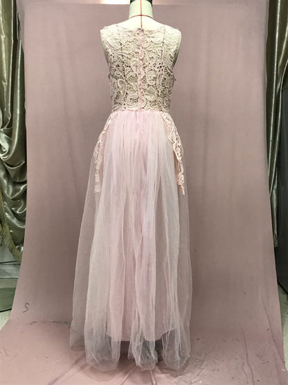 2026 New Wedding Dress | Sexy Lace, Three-Color, Midi Length, Lantern Sleeve, Crew Neck, Elegant Style