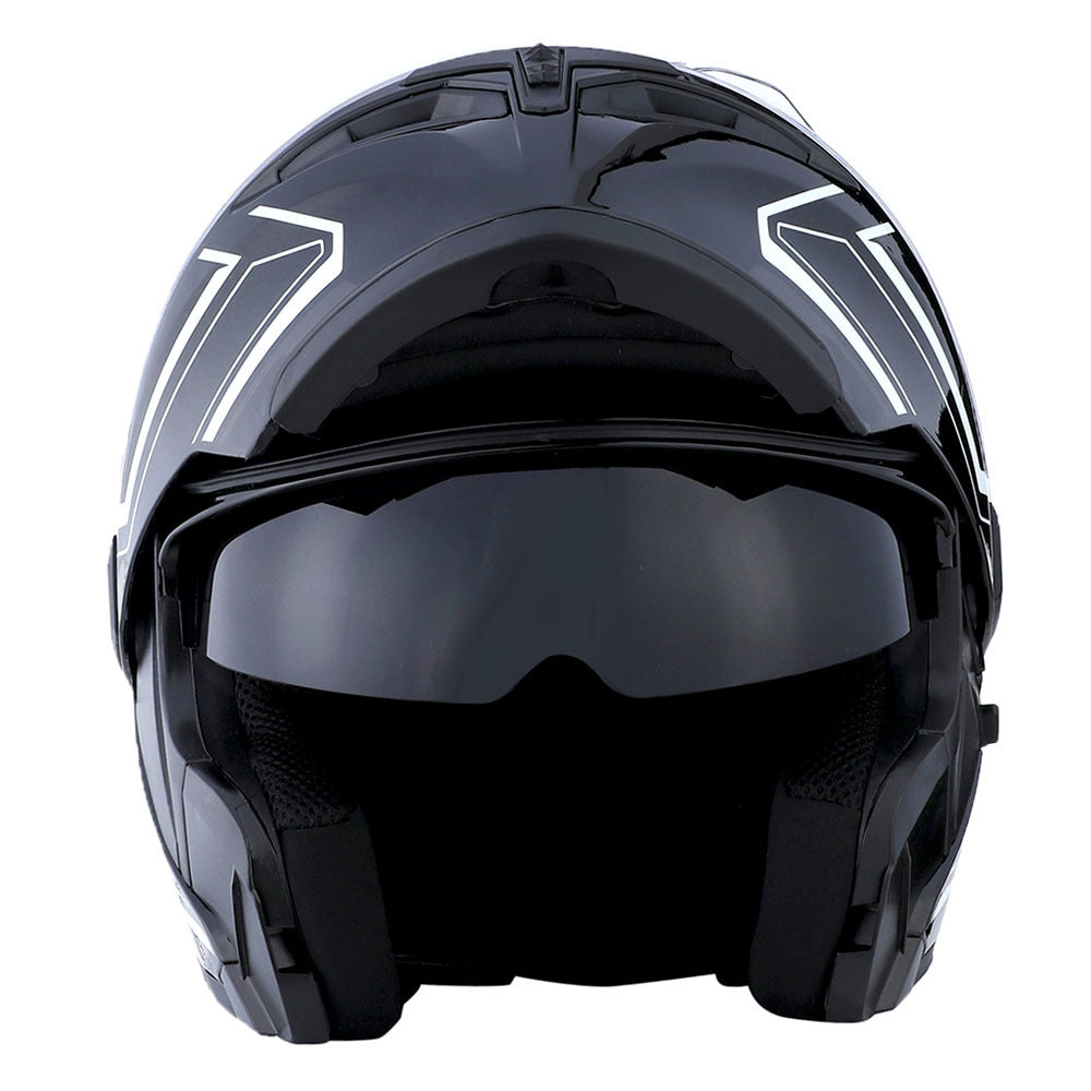 MOTORCYCLE MODULAR FULL FACE HELMET FLIP UP DUAL VISOR HELMET