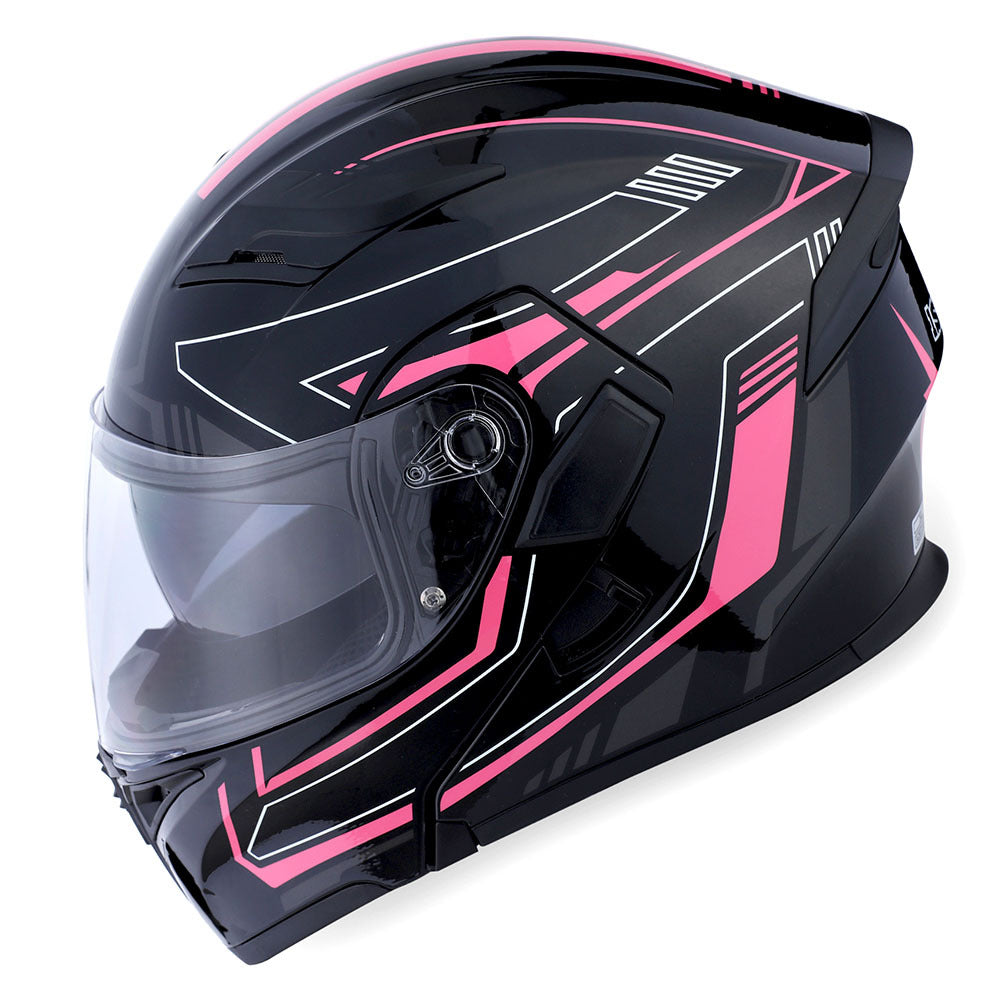 MOTORCYCLE MODULAR FULL FACE HELMET FLIP UP DUAL VISOR HELMET