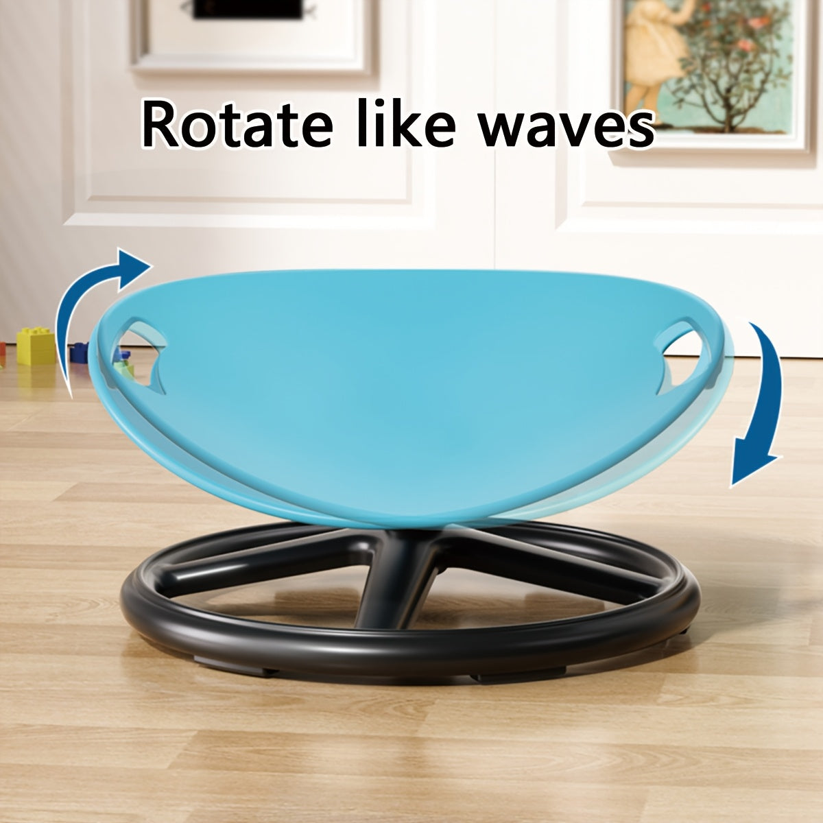 FOKG Rotating Exercise Chair with Ergonomic Design & Non-Slip Base - Spinning Swivel Stool with Manual Operation, Durable Plastic/Metal Construction, Soft Cushioned Seat for Home, Gym, Centers - Ideal & Adults, Easy Assembly