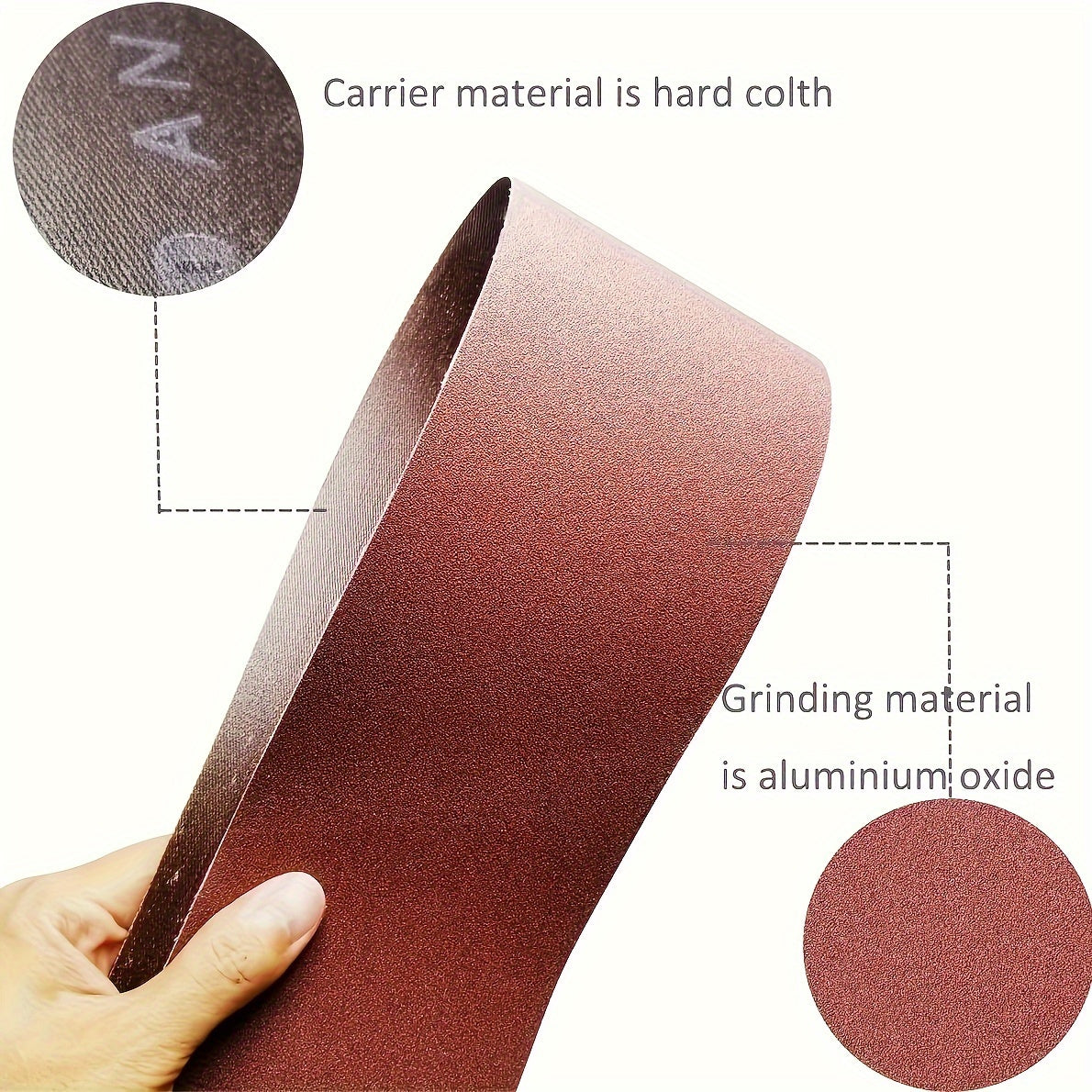 12pcs Sanding Belt Set, 4x36 Inches, Aluminum Oxide Grit 60/80/120/150/240/400, High-Quality Sandpaper Strips with Nylon and Cloth Backing, Suitable for Portable Grinding Tools, All-Season Use. Christmas, Halloween Party Supp