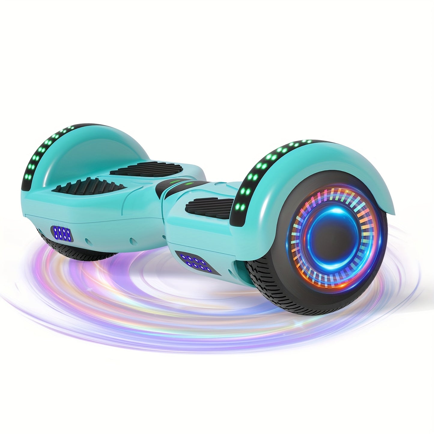 6.5" Hoverboard for Kids, LED Lights, Self-Balance Technology, Music Player, Gift for Children, Teenagers And Adults, Maximum Speed Up to 7.5mph, Maximum Range Of 7.5 Miles, 300W, Fun Ride, Urban Commuting, Sleek Design, Mode