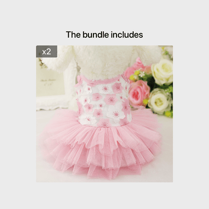 Cute Dog Dress with Mesh Design