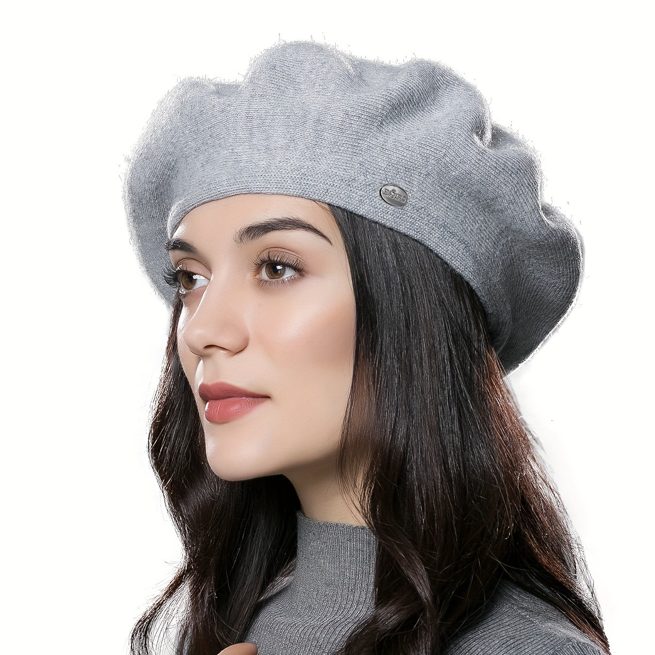 Women'S Winter Warm Fleece Beret Hat - Soft Warm Beanie with Elastic Band, Lightweight & Cozy for Christmas, Everyday & Formal Events - Machine Washable