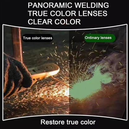Welding Auto Darkening-Full Face Welding Helmet-Glare Blocking Face Protector, Arc Flash Shield Heat-Insulating Helmet, Eye Protection Gear for Professional Welders-UV IR Protection for Woodworking Metalworking Sanding Mowing