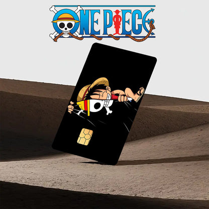 Brand 1 Set/2 Sheets, 2025 New One Piece Luffy Design - PVC Material Stickers, Suitable for Traffic, Keys, Credit Cards, Debit Cards, Card Protective Film, Bubble-Free, Privacy Protection Ultra-Thin, Matte Texture, Digital Pr