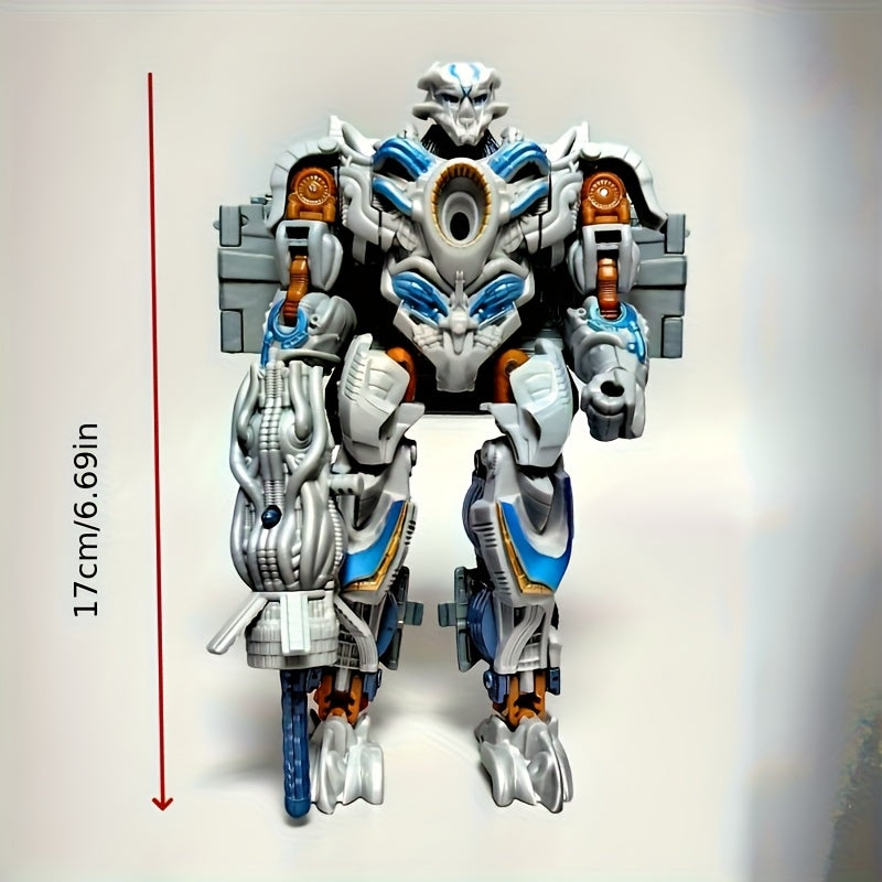 [Ideal Gift] Anime Mecha Model Robot & Truck Changer Figure - Large-Scale Transforming Action Figure with Movable Limbs, Detailed Collectible for s &, Dynamic Poseable Mecha Warrior (Plastic) - Ideal Gift for Fans
