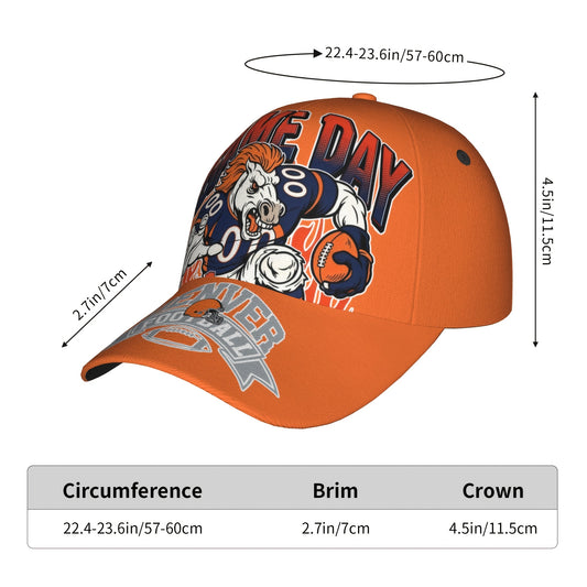 Denver Football Fan Bucket Hat - Adjustable Snaps, Breathable for -Season Comfort, Team Colors for Match Day, Textile Suitable for Denver Football Games & Gifts, Iconic Sports Accessory
