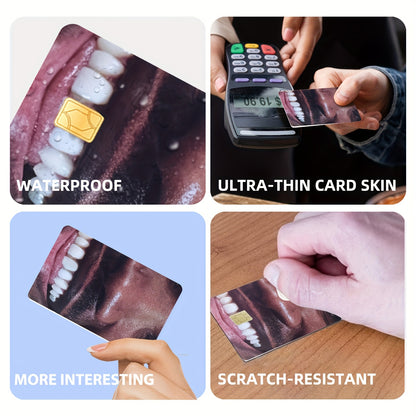 4pcs Credit Card Ultra-thin Light Beige Vinyl No Residue Stickers Suitable for Credit Card Debit Card Transportation Card Key Card Light Beige Protection