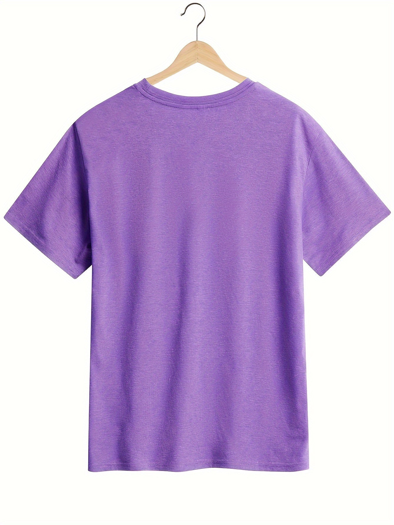 Mom Grandma Print Crew Neck T-shirt, Casual Short Sleeve Top For Spring & Summer, Women's Clothing