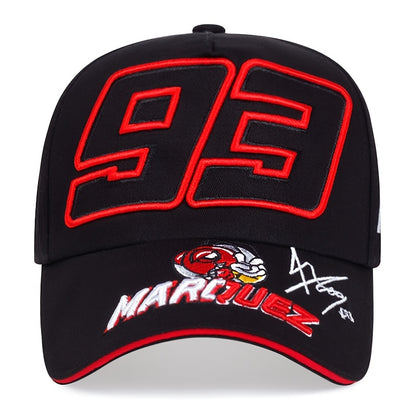 A set of motorcycle racing, mountain bike, baseball cap, and keychain suitable for commemorative gifts, outdoor riding adjustable hat, perfect holiday gift for friends.