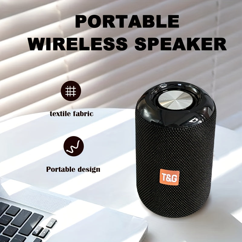 Portable Wireless Speaker for Outdoor Use, Featuring High-Quality Sound, TWS Stereo for Hands-Free Calls, And Compatibility with TF Cards And USB Drives. It Can Connect to Mobile Phones, Tablets, And Tvs with a Range of Up to