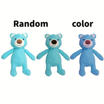 1pc Large Bear Design Dog Plush Toy, Pet Grinding Teeth Squeaky Toy, Durable Chew Toy For Dog Interactive Supply