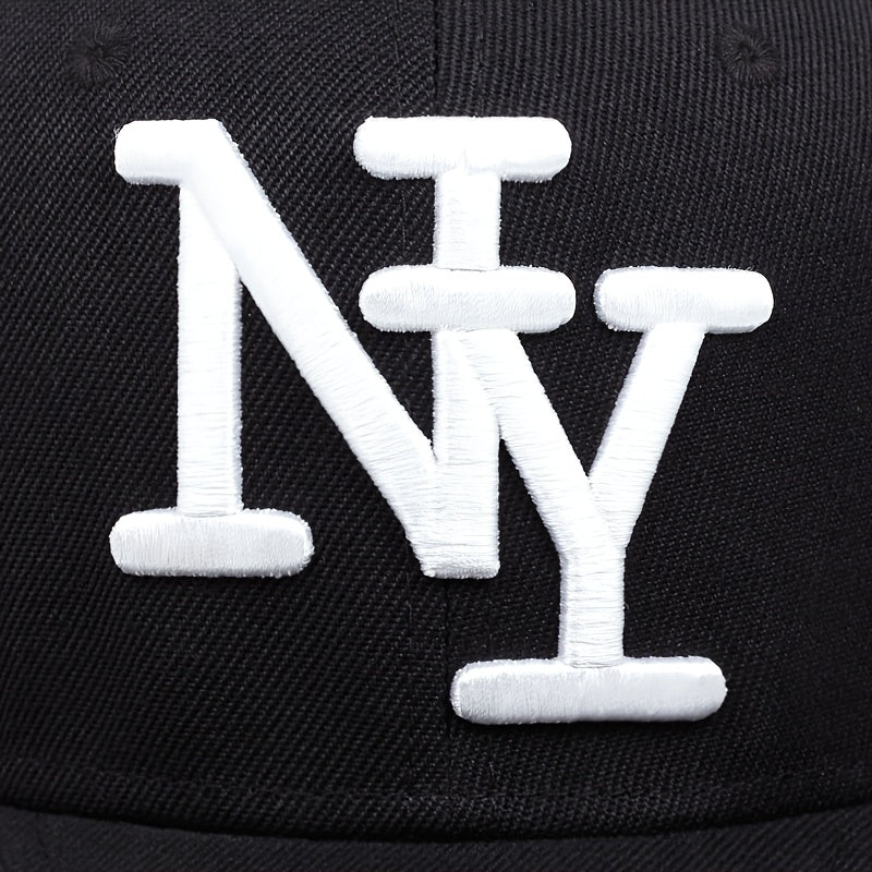 Two-piece "one hat and one decorative necklace" combination, new youth hip-hop baseball cap, exquisite embroidery adjustable lightweight and breathable travel, travel, size, and holiday gifts best choicesuitable for men and w