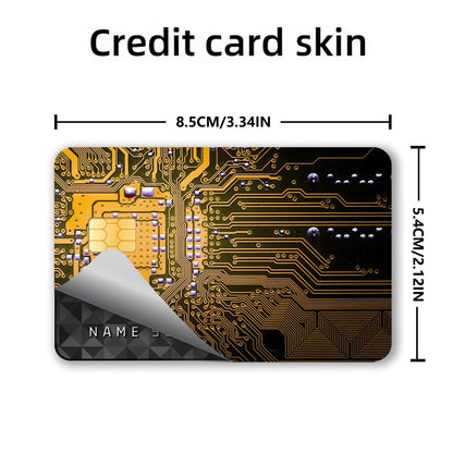 Two Shiny Ultra-Thin Vinyl Credit Card Skins - Glossy Finish, Scratch & Impact Resistant, Precise Fit for Credit/Debit Cards, Transit Passes & Key Cards - One-Time Use Protective Cover with Easy Application (No Residue) - Com