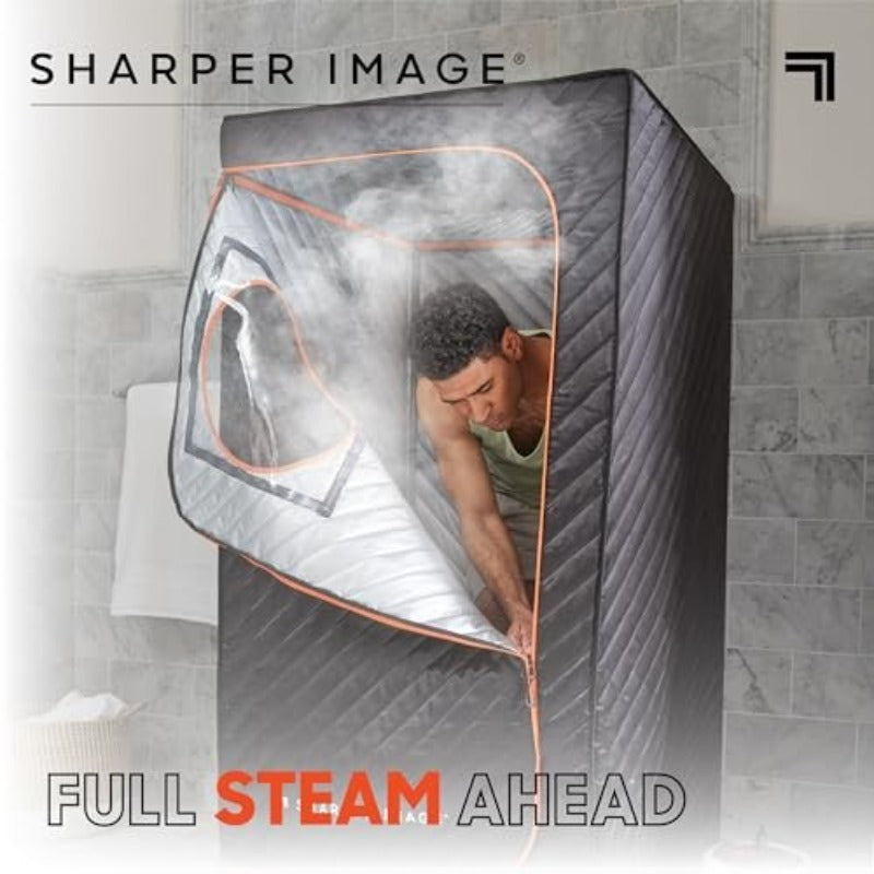 Sharper Image Steamer Sauna Massage Job-Heavy 1018244 - Black