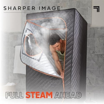 Sharper Image Steamer Sauna Massage Job-Heavy 1018244 - Black