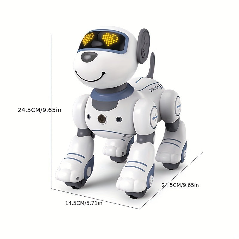 GRAXGROW Funny RC Robot Electronic Dog Stunt Dog Voice Command Programmable Music Dance, Infrared Remote Control Robot Dog for Kids Toys Ages 3+ Boys And Girls for Birthday Gifts, Entertainment, Interactive Play, Fun Robot, P