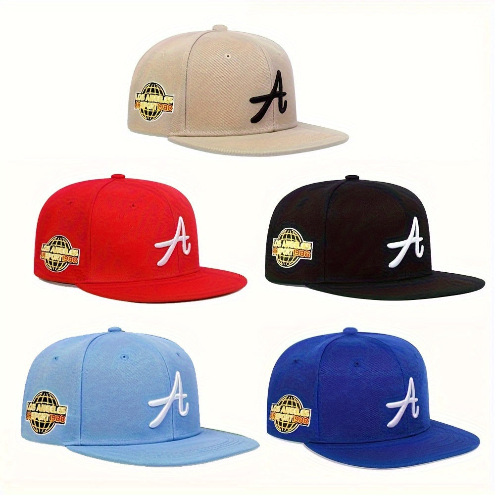 5pcs Los Angeles Embroidered Baseball Cap Casual Hip-Hop Adjustable Sunshade Dad Hat for Men and Women, Casual Wear, Trendy Headwear, Urban Fashion, Adjustable Fit, Highquality Embroidery, Snapback Hat, Unisex Cap, Streetwear