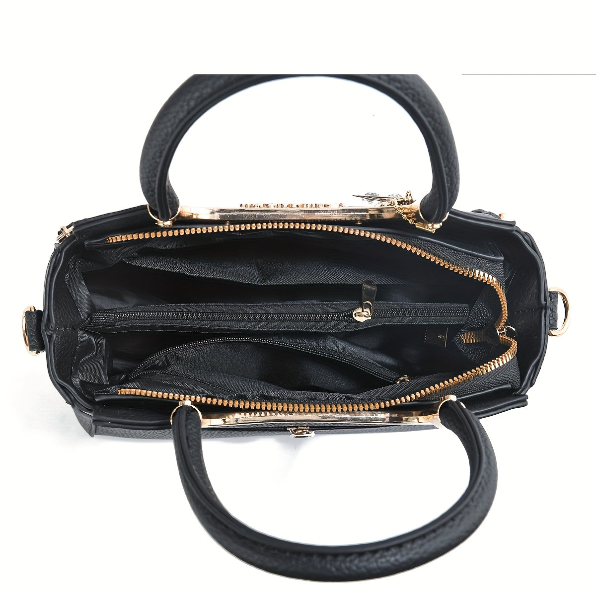 INCK Women's Large Capacity  Handbag with Adjustable Crossbody/Handheld Strap, Zipper Closure, Elegant Casual Purse in / Cotta/Navy/ - Versatile for, Travel, Everyday Use