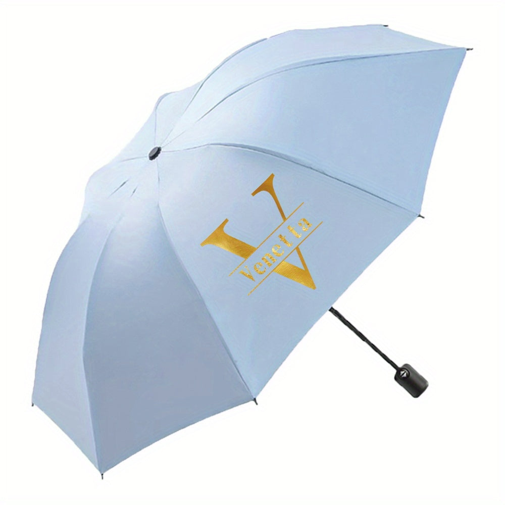 Customize personalized names, automatic compact folding umbrellas - -resistant, self-closing folding umbrellas, durable, easy to carry, perfect for men and women, outdoor activities, travel, and daily use