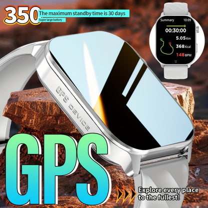 High-Performance GPS Smartwatch with Precise Route Tracking, 1ATM Waterproof, 2.01-Inch Full Touchscreen, HD Calls, Message Sync, Sleep Monitoring, Music Playback, Remote Camera Control, Voice Assistant, 100+ Sports Modes –