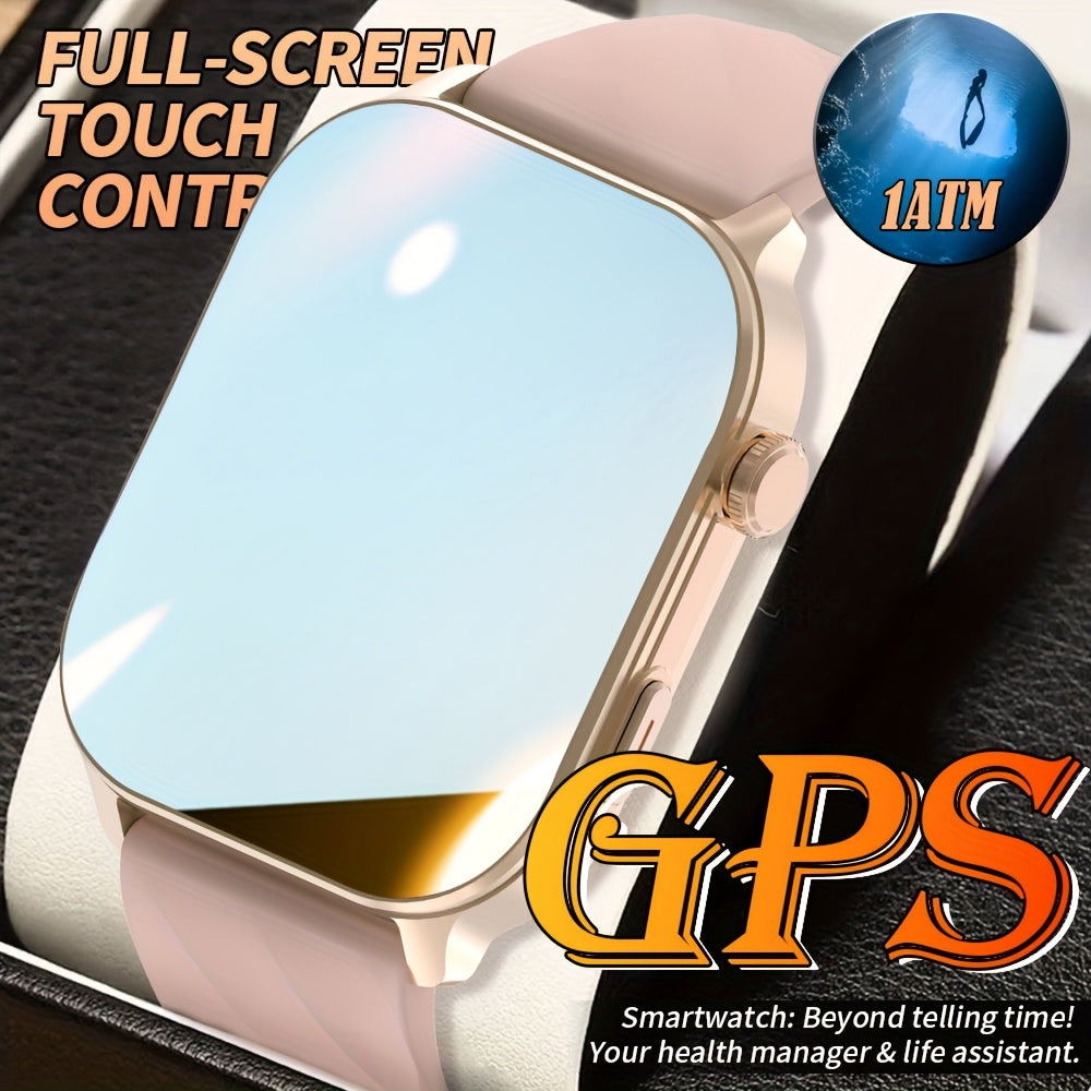 New Popular Large Screen GPS Smart Watch, Five-Star Positioning & Sports Tracking, 2.01-Inch Display, 1AMT High Quality, Compass, Wireless Calls, Message Alerts, Health Monitoring, 100+ Sport Modes, Multiple Built-in Dials, 3