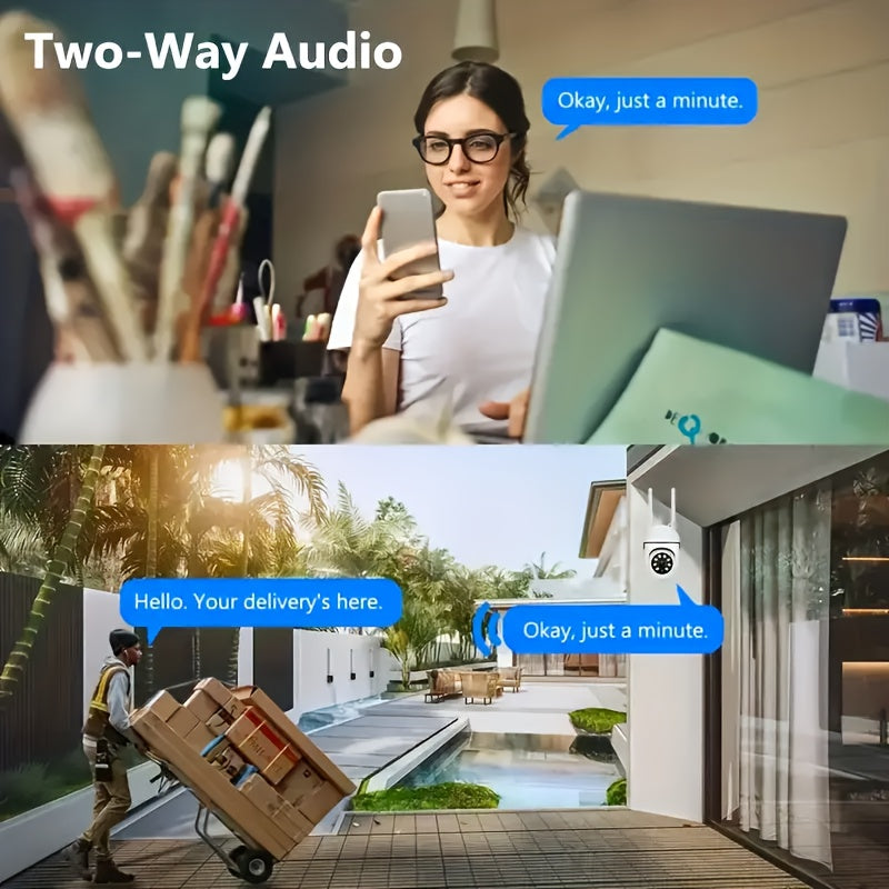 [ Hot Selling Set ] YI IoT 6pcs Security Camera Set 1080P HD+360 ° Panoramic Two-way Voice+full-color Night Vision USB Plug And Play Motion Detection+sound And Light Alarm Pet/home Monitoring