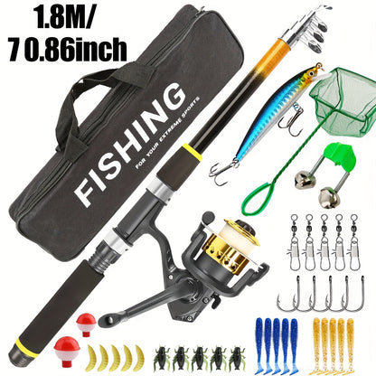 border sea rod road Asian rod full set of combination hard bait soft bait fishing wheel retractable fishing rod novice beginner suit full