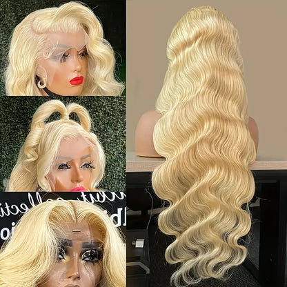 Blond 613 Human Hair Wig 210 Density 30 40Inch Body wave Human Hair Wig 613 Hd Lace Frontal Wig 13x6 Pre Plucked Brazilian Hair