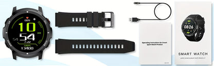 S52 Smart Men'S Watch, 1.39" Smartwatch with Wireless Calling, Sleep Monitoring, 110+ Sports Modes, Compatible with Android/iPhone, USB Charging, Alloy Body, TFT Screen, Lithium Battery-Polymer 300mA
