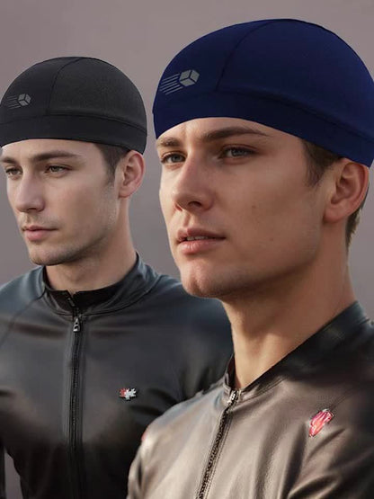 1pc Unisex Cooling Cap, Cycling Headband with Cooling Liner, Stretchy Work Cap, Summer Sweat-Absorbing Beanie, Breathable Mesh Skull Cap for Running, Lightweight Quick-Dry Sports Cooling Riding Skull Cap, Motorcycle Accessory