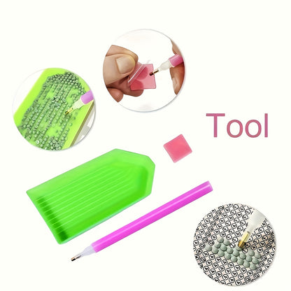 African Couple, Holiday Gift, 5D DIY Full Drill Acrylic PMMA Round Diamond Painting Kit for Adults, Beginners Home Wall Decor Handmade Art & Relaxation Hobby, Diamond Painting Kit Good Quality, Mini Diamond Painting Kits Sets