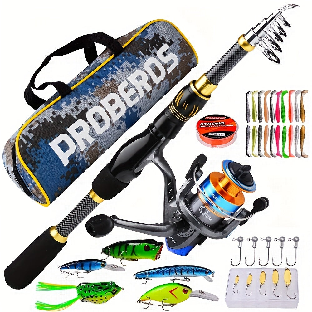 Full-Size Sea Fishing Rod: 1.5/1.8/2.1/2.4m Casting Rod with Reel & Bag – Long-Range Offshore Gear, Offshore Fishing, Saltwater Fishing, Compact Design, Portable Setup, Corrosionresistant, Sturdy Reel, Fishing Set, Complete