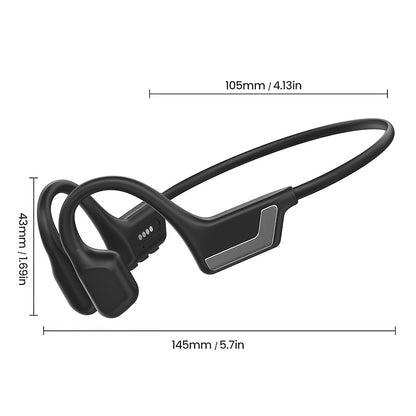 s850 Wireless Bone Conduction Headphones - 10 Hours Playtime, IPX8 High Quality, 23g Lightweight Design, Open-Ear, Bone Conduction Sports Headphones, Sweatproof for Swimming, Cycling, Running, Fitness and Travel - Perfect Gif