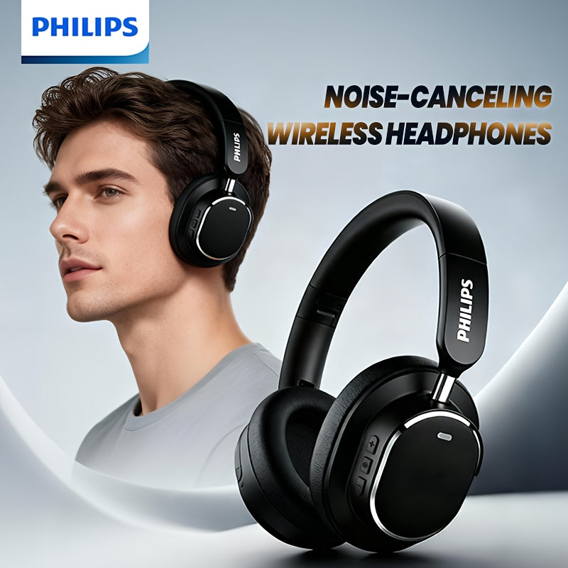 Philips Wireless Bluetooth Headphones, ANC Hybrid Active Noise Cancelling Headphones, Over-Ear Wireless Headphones, Wireless On-Ear Bluetooth Headphones, HiFi Stereo with Microphone, ANC Active Noise Cancelling Headphones, Fo