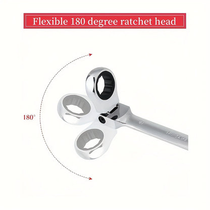 7mm-12mm, 6pcs dual-use wrenches, ratchet wrenches, hand tool wrench sets, universal car wrenches, car repair tools