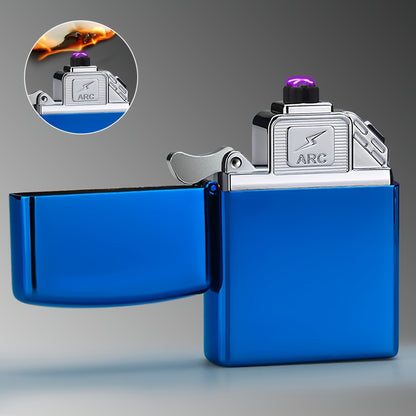 Silent USB Rechargeable Lighter - Portable Flame Blower, Suitable for Outdoor Barbecues, Camping, Home Use - Metal and Plastic, Compatible with Electric, Gas, Induction Stoves, Ideal Christmas and Halloween Gift