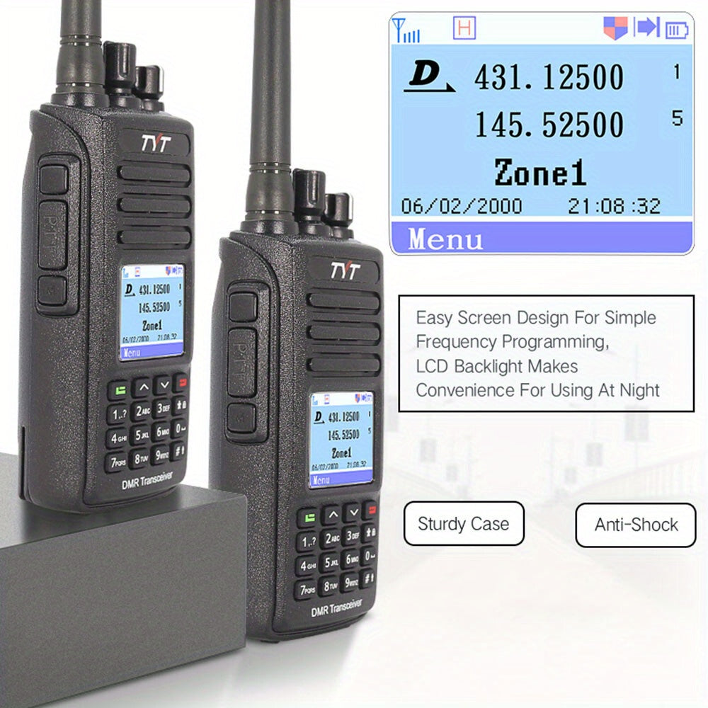 TYT 5W AES256 Encryption DMR Digital Radio + USB Cable