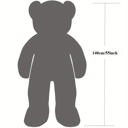 47inch 55inch Big Teddy Bear Stuffed Animal Giant Teddy Bear with Love Heart Large Plush Toy Huge Soft Doll Gift for Kids Girls Girlfriend on Birthday Valentine'S Day Christmas