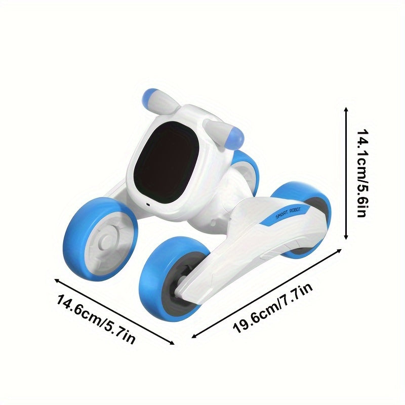 Robot Dog Toy With Face Expression & Lights, Smart Interactive Talking Robot Toys With Voice Control, Touch Sensing, Recording, Singing & Dancing, RC Robot Pet - For Girls & Boys - Perfect Christmas & Birthday Gift